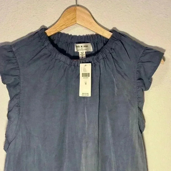 NWT Cloth & Stone Sleeveless Ruffled Blouse - Picture 4 of 7